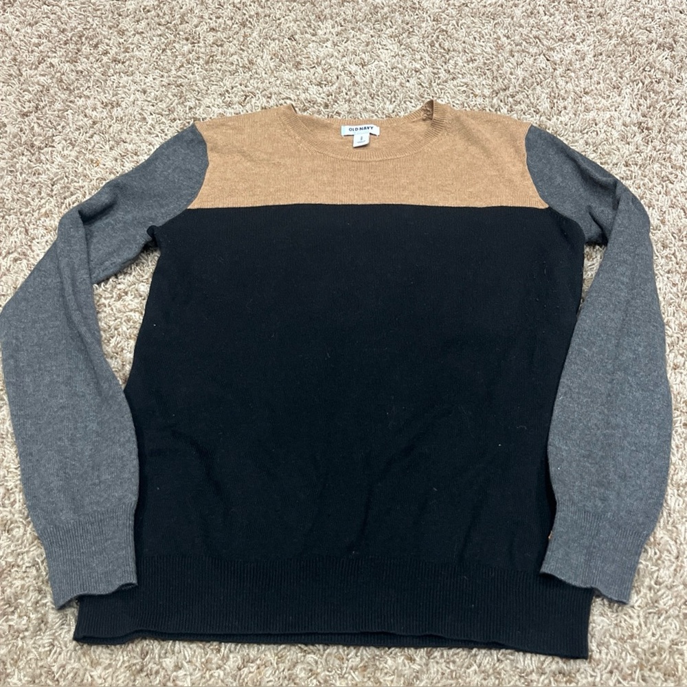 Womens Medium Old Navy color block sweater